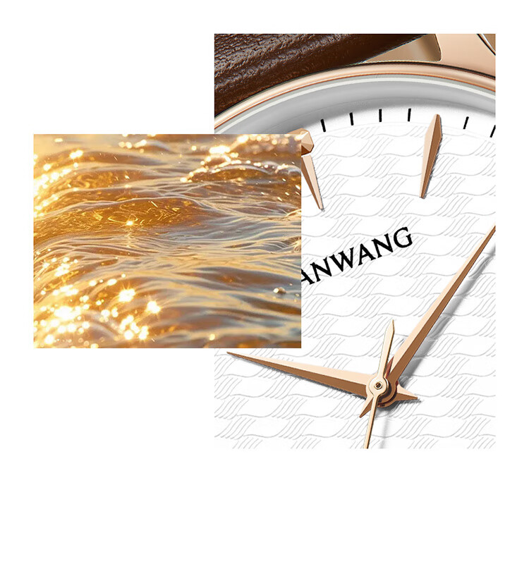 TIAN WANG Women's Watch 38-Section Gift Leather Strap Quartz White Dial Brown Strap LS31541P.D.LC1.W 14
