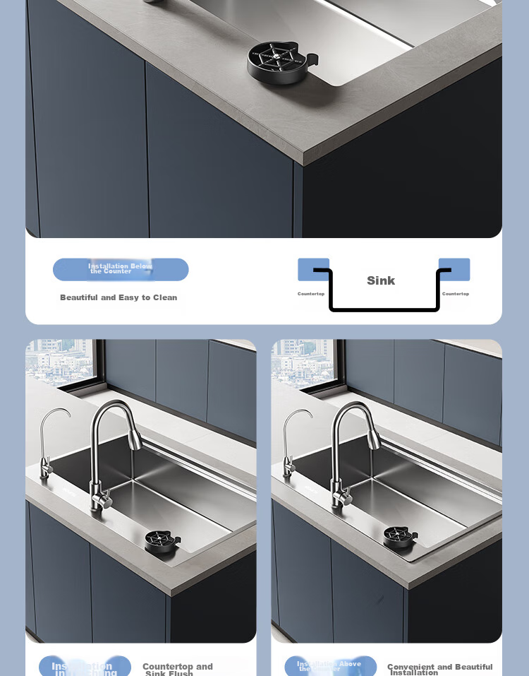 SUPOR 304 Stainless Steel Single Bar Large Single Groove Sink, Kitchen Washbasin for Washing Hands And Vegetables 25