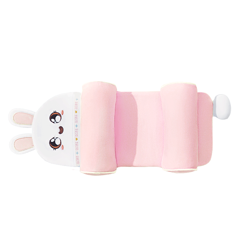 Qicaiboshi Baby Rice-Shaped Shaping Pillow for Newborns 0 to 6 Months And Above, Correcting Posture And Preventing Flat Head Syndrome Pillow, Pink