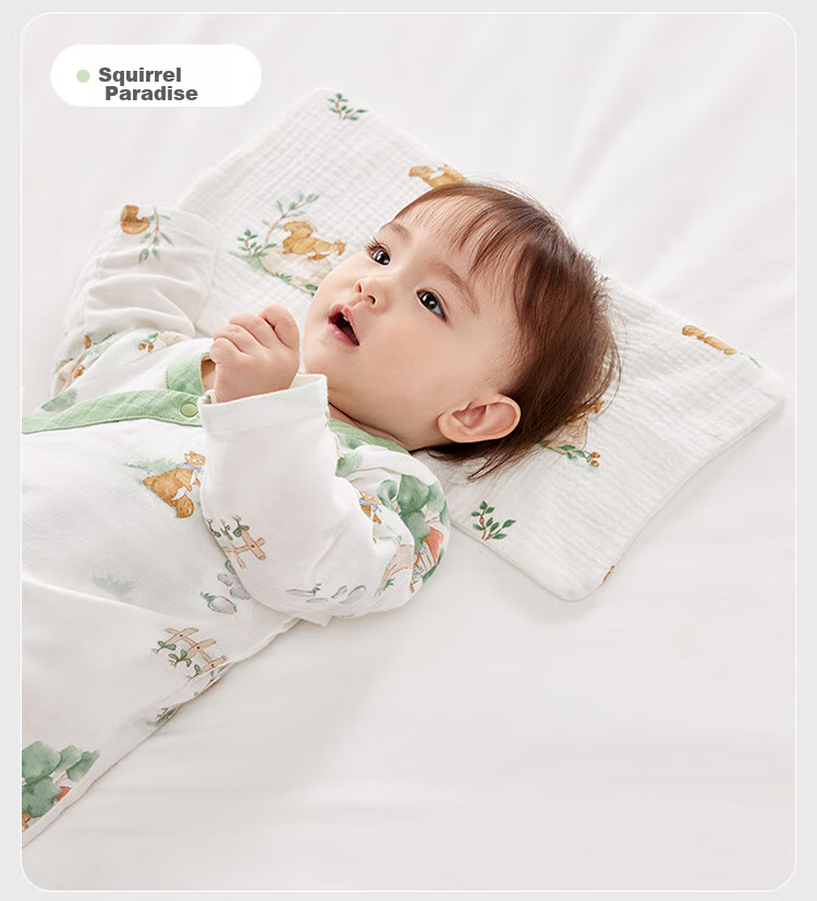 PurCotton Kids Pillow Baby Class A Antibacterial Neck Protection Biobased Soft Safe Baby Pillow 17