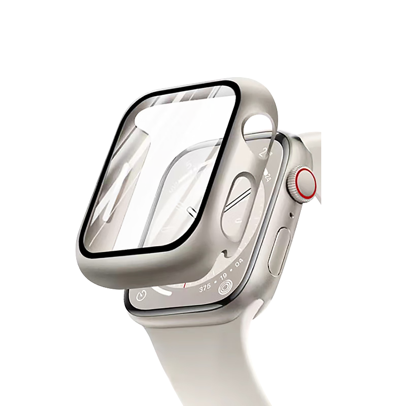 MSSM Compatible Apple Watch Protective Case, All-In Protective Cover for Apple IWatch S9/8/7/6/5/SE, Shockproof And Scratch-Resistant [Starlight Color] S6/SE-44mm