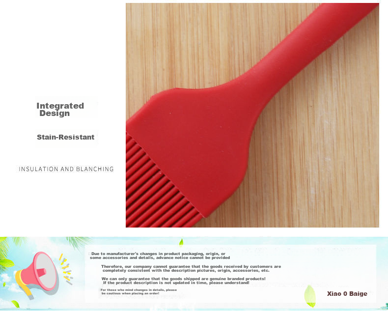 Bayco Silicone Spatula, Baking Tool Scraper, Cake Cream Butter Scraper, Oil Brush, Baby Food Tool, BC5418 10