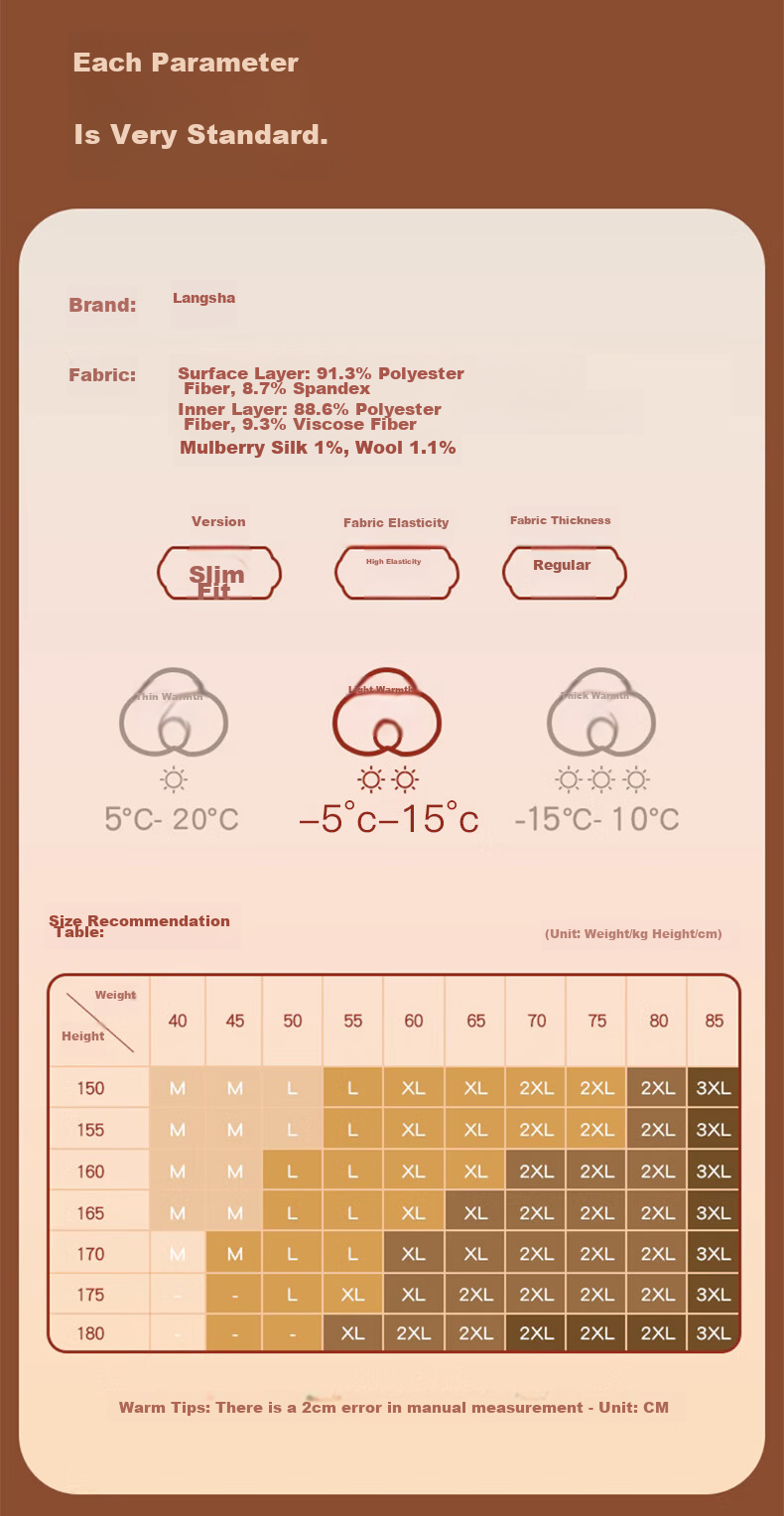 Langsha Wool And Silk Thermal Underwear for Women, New Fall/Winter 2026 Collection, 7A Antibacterial Fleece-Lined Warm Base Layer Top And Bottom Set 9