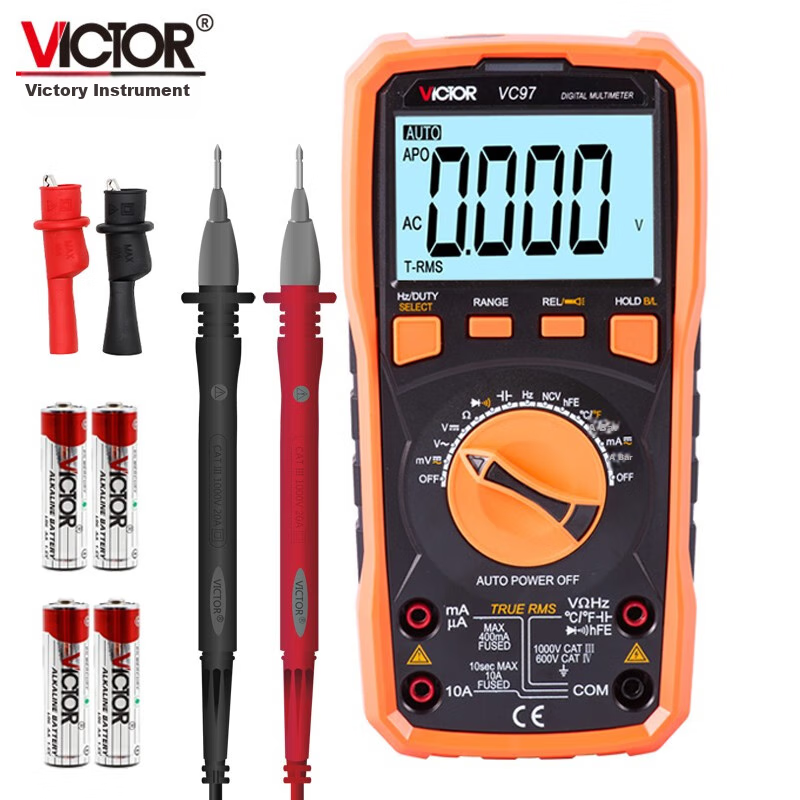 VICTOR Digital Multimeter High-Precision Multifunctional Household Smart Auto-Ranging Universal Electrician Meter VC970