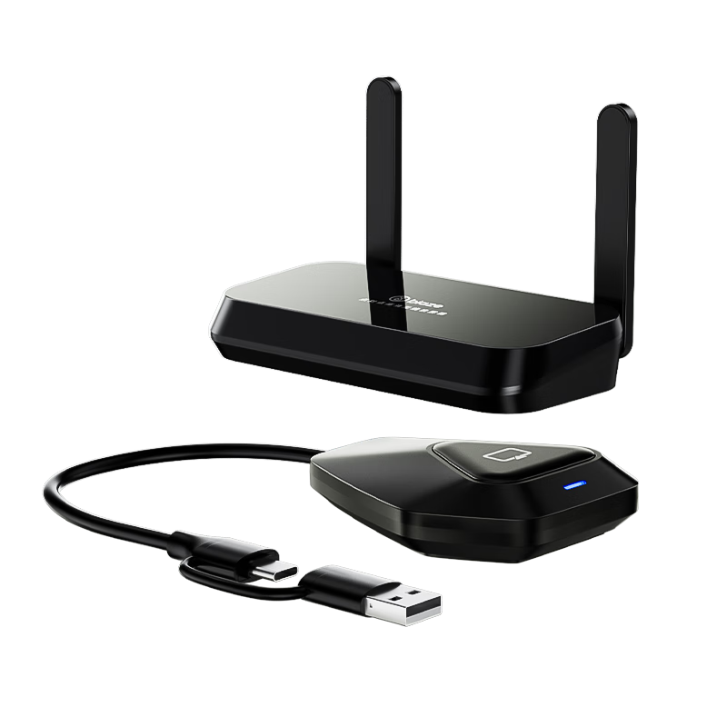 BIAZE HDMI Wireless Screen Mirroring Device, USB/Type-C High-Definition Conference Sharing Tool, Compatible with Laptops for Connecting to TVs, Monitors, Projectors, Point-To 50-Meter Transmissio