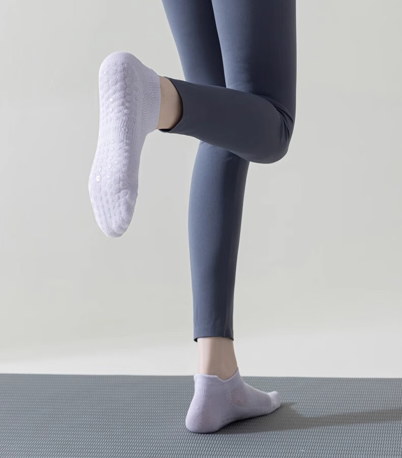 LangSha Professional Yoga Socks for Women, Non-Slip Pilates Socks for Beginners, Specialized Floor Exercise And Dance Socks 23