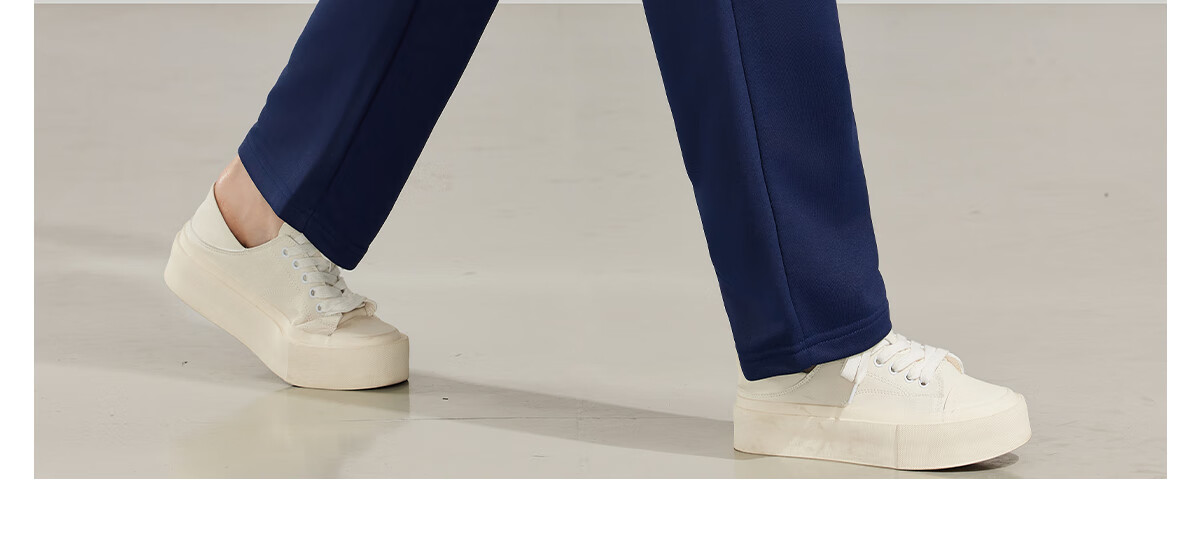 PinCai Women's Sports Pants Simple Solid Color Loose Straight Leg Elastic Waist Casual Pants P12KK5812 32