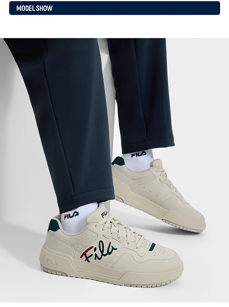 FILA Official [Yi Yangqianxi Edition] Men's Retro Square Casual Sneakers 5