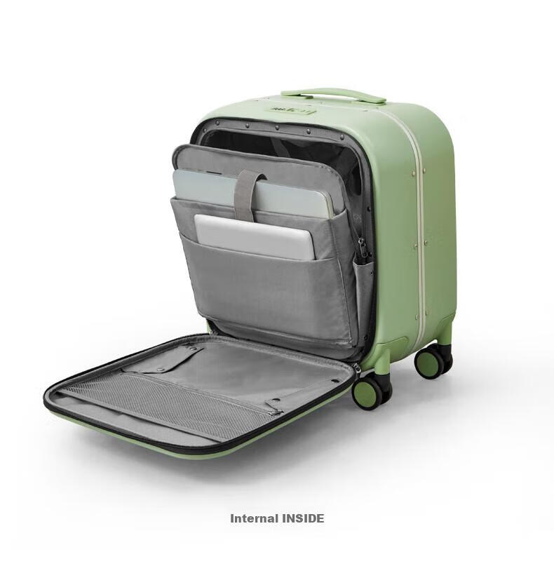 Mixi Front-Opening Aluminum Frame Suitcase, Trolley Case with Password Lock, Large Capacity Luggage for Travel, Carry-On Suitcase for Me 29
