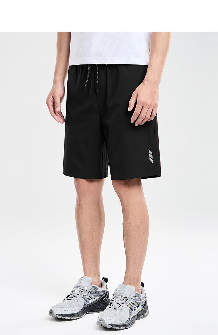 DANCING WOLVES [Elastic Waist] Breathable Quick-Dry Easy-Care Casual Pants Men's Casual Shorts, 211 Gray-Green, 56/XXL 8