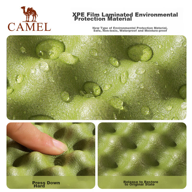 Туристический коврик CAMEL Egg Nest, влагостойкий, для кемпинга, складной, сиденье, зеленый