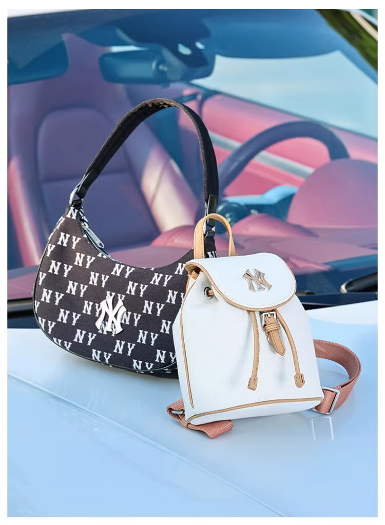MLB Vintage Floral Pattern Crossbody Bag, Versatile Commuter Bag, Birthday Gift, 3ABQS014N-50CGL 5