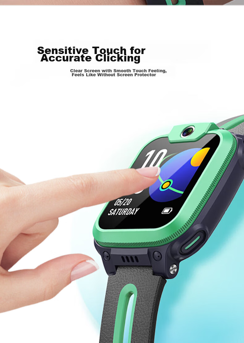 ESCASE [Three-Pack Premium] Xiaotiancai Children's Smartwatch N3/Q1A/Q2A Tempered Glass Screen Protector, Auto-Adhesive, Fingerprint-Resistant Glass Film 6