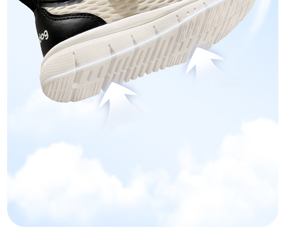 BOBDOG Children's Shoes, Baby Walking Shoes, Indoor Shoes, Summer Breathable Mesh, Soft Sole, Boys And Girls Sandals, Panda Black And White, Size 30 12