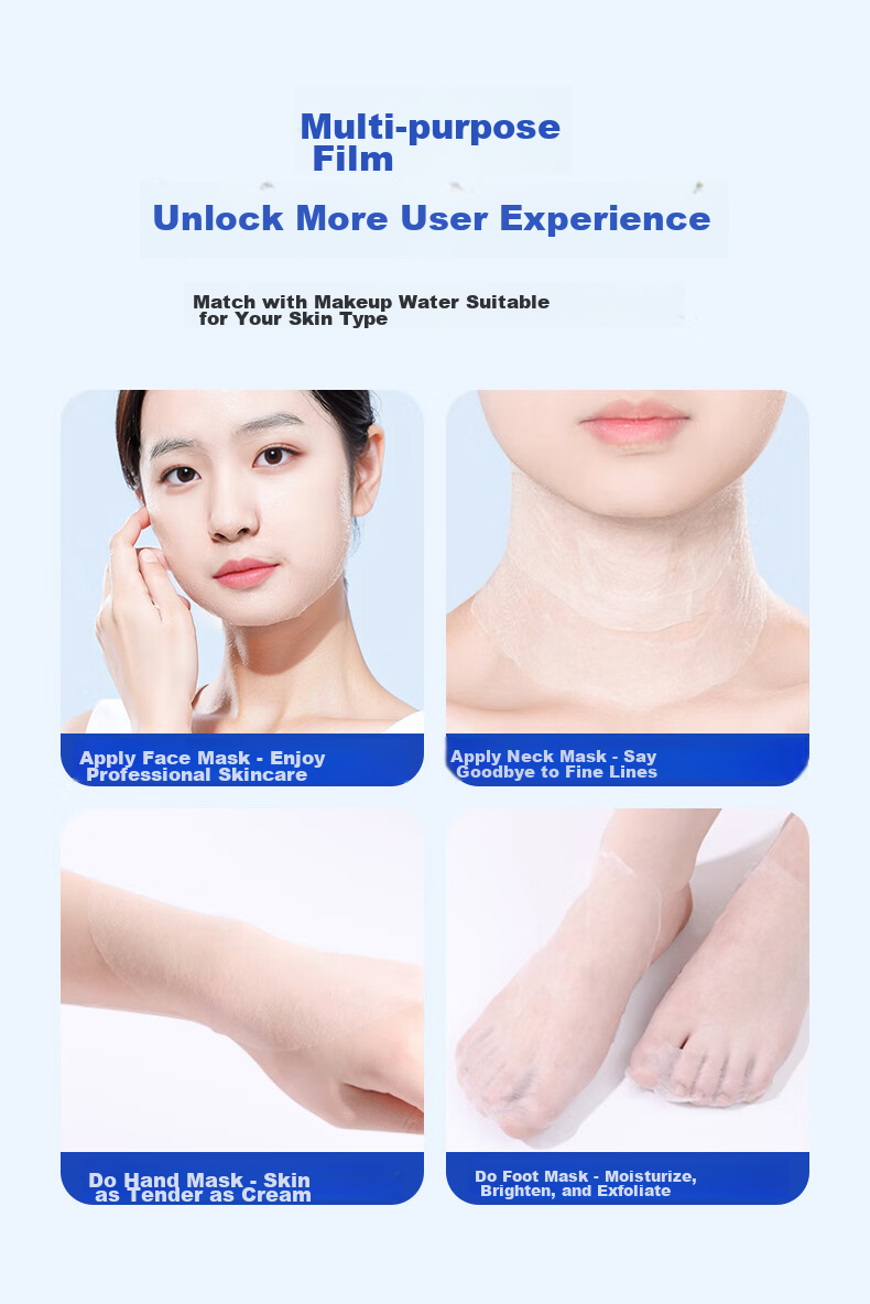 Beautyblend Compressed Face Mask Paper for Wet And Dry Application, Disposable Face Mask Sheets for Spa Treatments, Cotton Material, 100 Pieces/bag 3