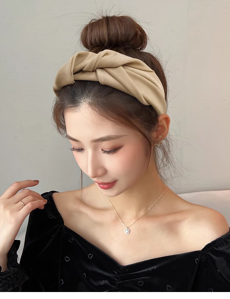Xiangwan Headband, High Crown Hairpin for Women, Versatile Hairband for Going Out, Face-Washing Headband, Wide-Brimmed Hairpin, Hair Accessory, Gift for Wome 12
