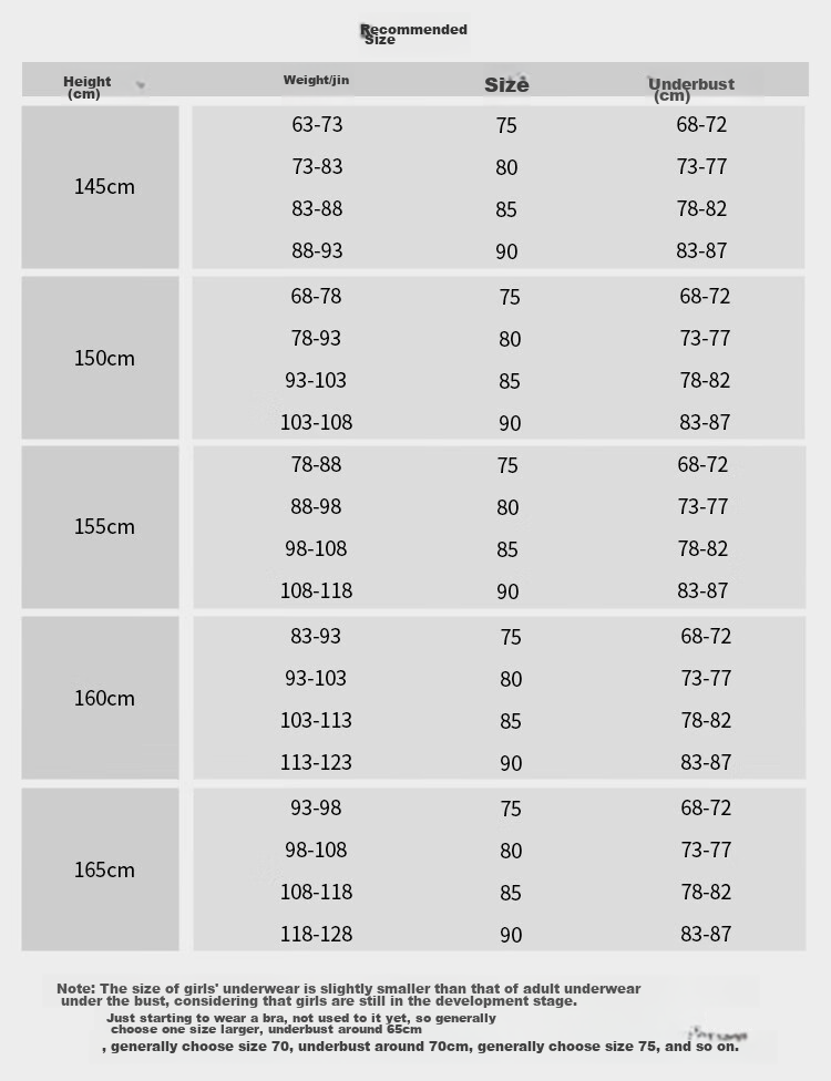YEEHOO [Mesh Quick-Dry Fixed Cup] Girls' Underwear, Breathable, for Teenagers Aged 12-16, Second Stage Bra 13