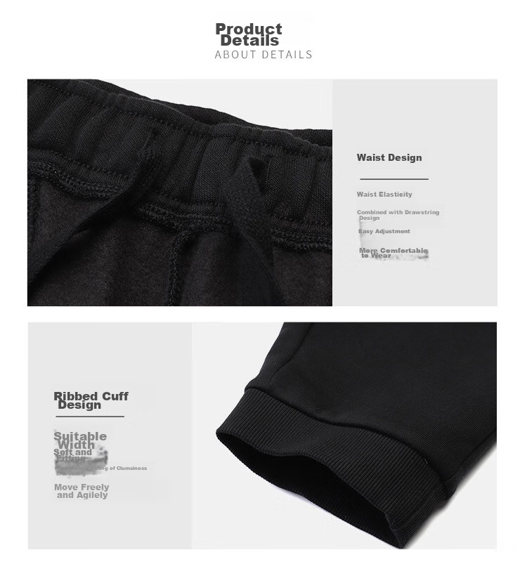LI-NING Men's Autumn Winter Fleece-Lined Sports Pants Comfortable Warm Plus Size Casual Cotton Running Training Jogger Sweatpants 17