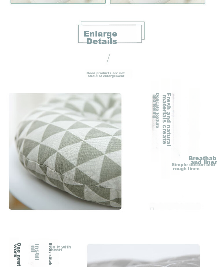 Gongxun Four Seasons Thickened Cotton And Linen Seat Cushion for Office Long Sitting Chair Pad Tatami Chair Cushion Student Butt Pad - Deer Little Tree 10