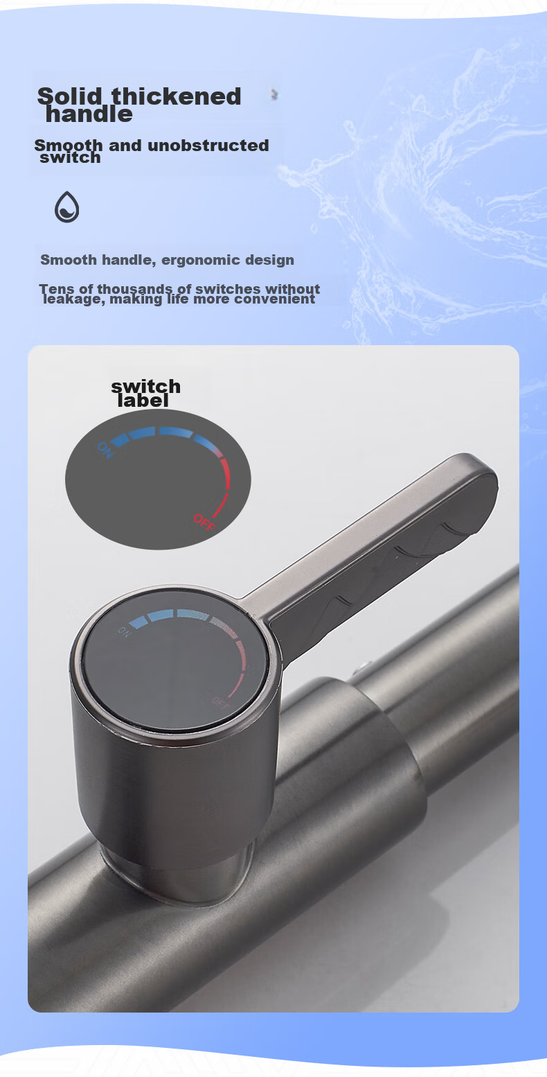 BSITN Basin Faucet, Stainless Steel Cold Water Tap, 7-Shaped Bathroom Cabinet Faucet, B069 7