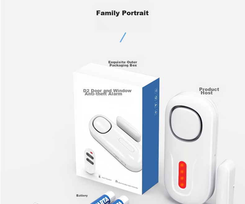 LFang KR-D2 Door Magnetic Alarm, Anti-Theft Alarm for Doors And Windows, Home And Shop Use, Wireless Remote Control Anti-Theft Device for Doors And Windows 29