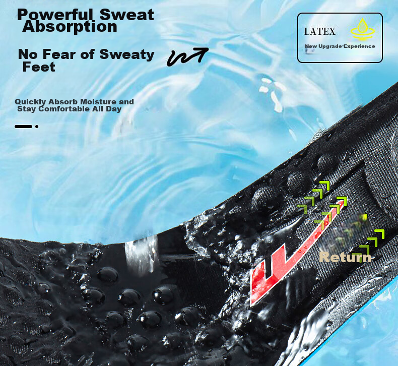 Warrior Sports Insoles for Men, Shock-Absorbing, Soft And Bouncy, Odor-Resistant, Breathable, Sweat-Absorbing, Military Training 5017, Black, Size 45-46 9
