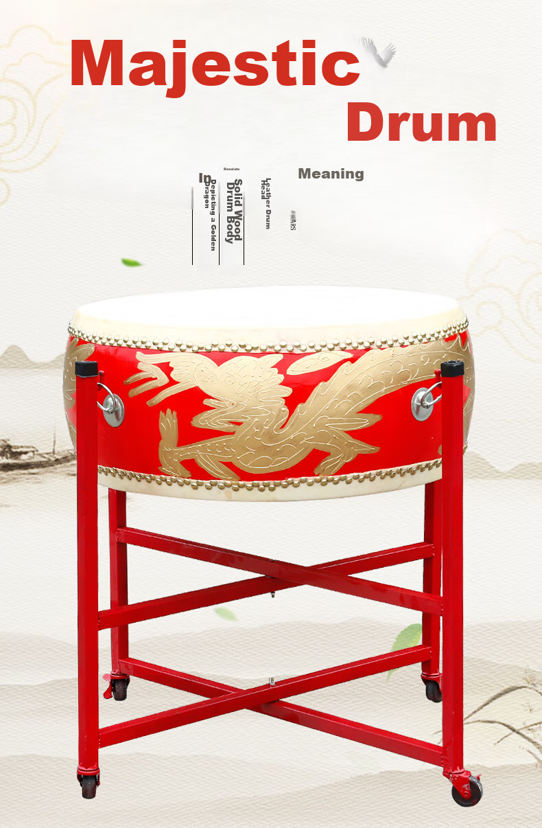 RANGE 6-Inch Tang Drum, Children's Drum, Large Drum, Small Drum, Gong Drum, Cowhide Drum, Musical Instrument, Kids' Drum, War Drum 2