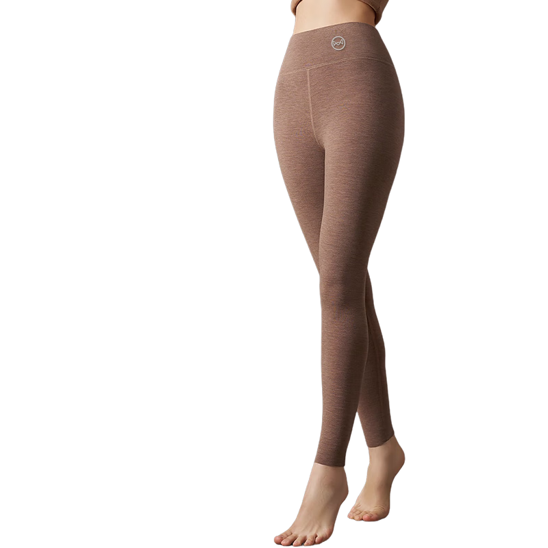 MiiOW [Camel Silk] Women's Thermal Pants High Waist German Velvet Heat Retaining Seamless Tummy Control Fleece Lined Autumn Leggings