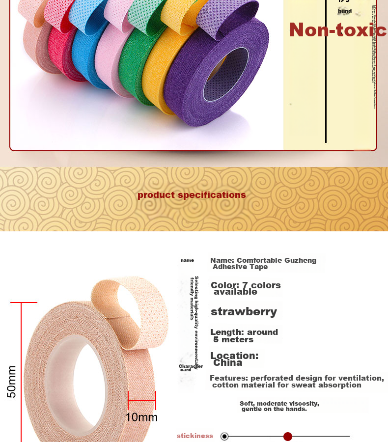 Maneryuepu Guzheng Fingernails, Tortoiseshell Color, for Exam Use, Guzheng Fingernail Pieces, Adult And Children's Grooved Fingernails, Guzheng Accessories, Medium Size 6