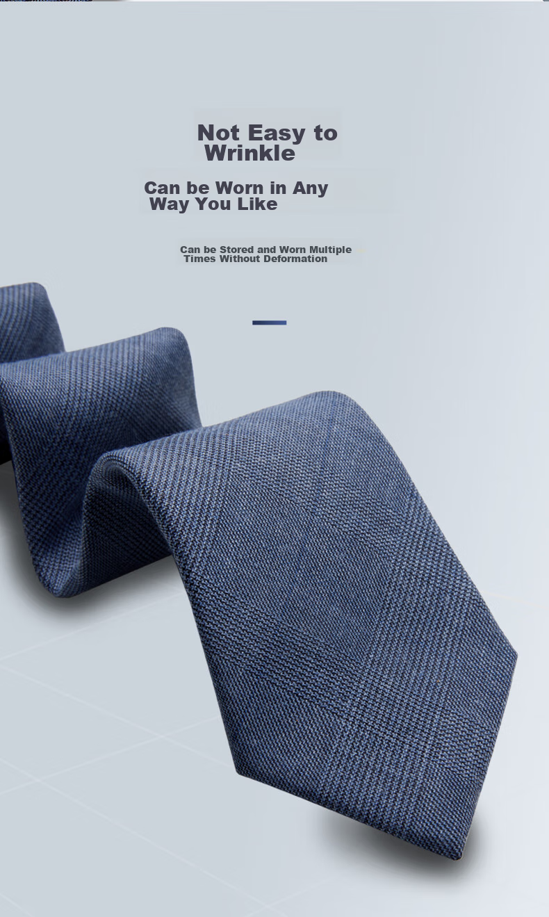 Luomeng Men's Necktie, JK Formal Business Wedding Versatile Work Tie, 7cm No-Tie Zipper Trendy Gift Box Set 6