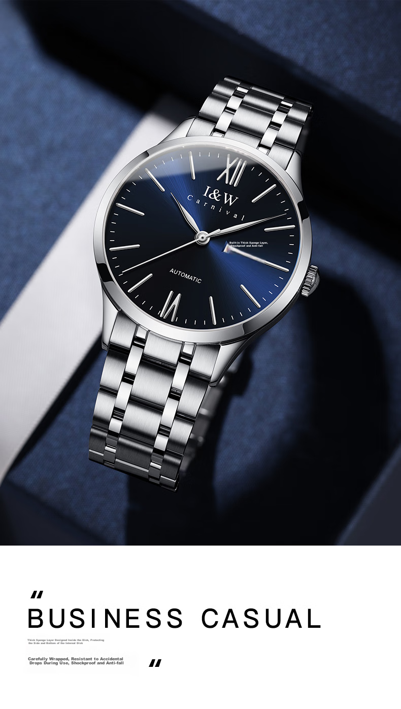 Aiwochi Swiss Iw Watch, Men's Fully Automatic Mechanical Watch, Men's Luxury Timepiece, 2026 New Model, Brand Waterproof Business Genuine Product 5