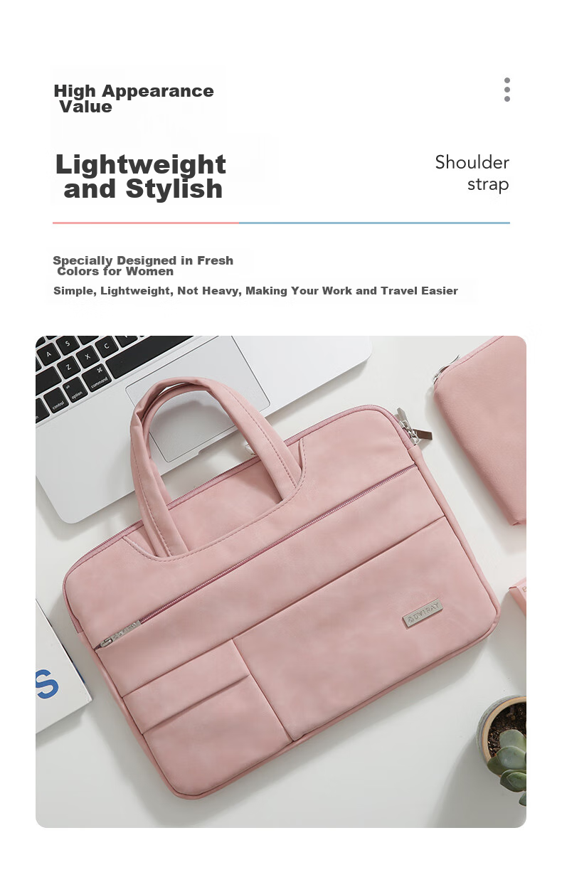 DiYigongfang Laptop Bag, 12-Inch Handheld Computer Bag for Women, Shockproof Business Travel Commute, Suitable for Lenovo Huawei Apple Macbook 12/air 11.6 ASUS HP Laptop Bag 3