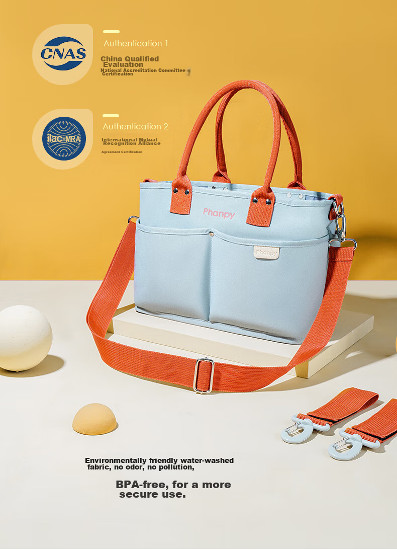Xiaoyaxiang Mommy Bag Large Capacity Shoulder Crossbody Handheld Mom Bag Baby Outdoor Lightweight Maternity Bag (Yiqiu) 9