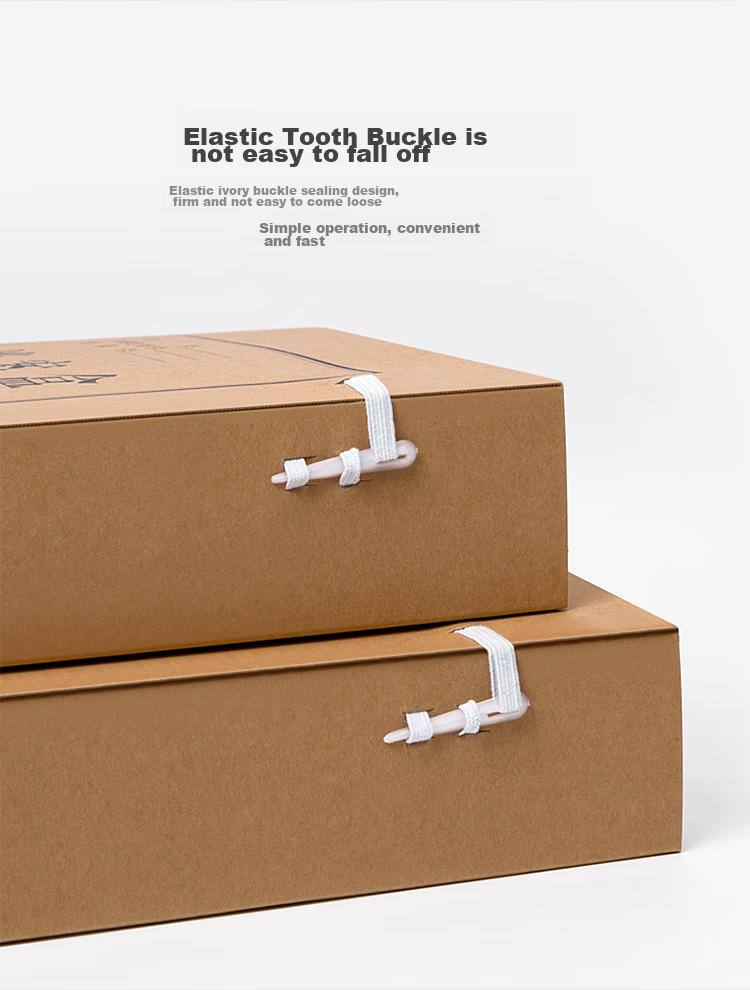 GuangBo 10 Pieces 60mm Wide Original Pulp 500g High-Quality Kraft Paper File Box, Thickened Document Storage Box, Financial Voucher Box, Office Supplies A88006 5