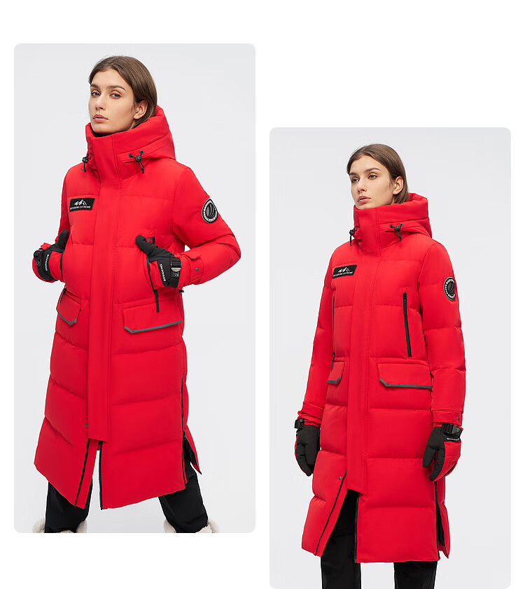 BOSIDENG [Guan Aideng Style] Extreme Cold Goose down Jacket for Men And Women, Couples Matching Long Hooded Warm Coat 39
