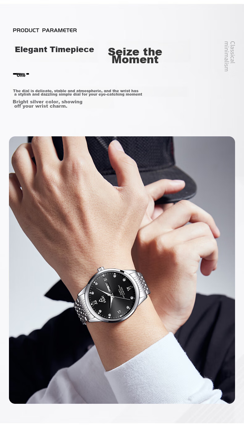 PEAK Zhuoyue Series Top Ten Brand Watches for Men, Mechanical Style Sports Watch with Luminous Dial, Water-Resistant Student Wristwatch from England 8