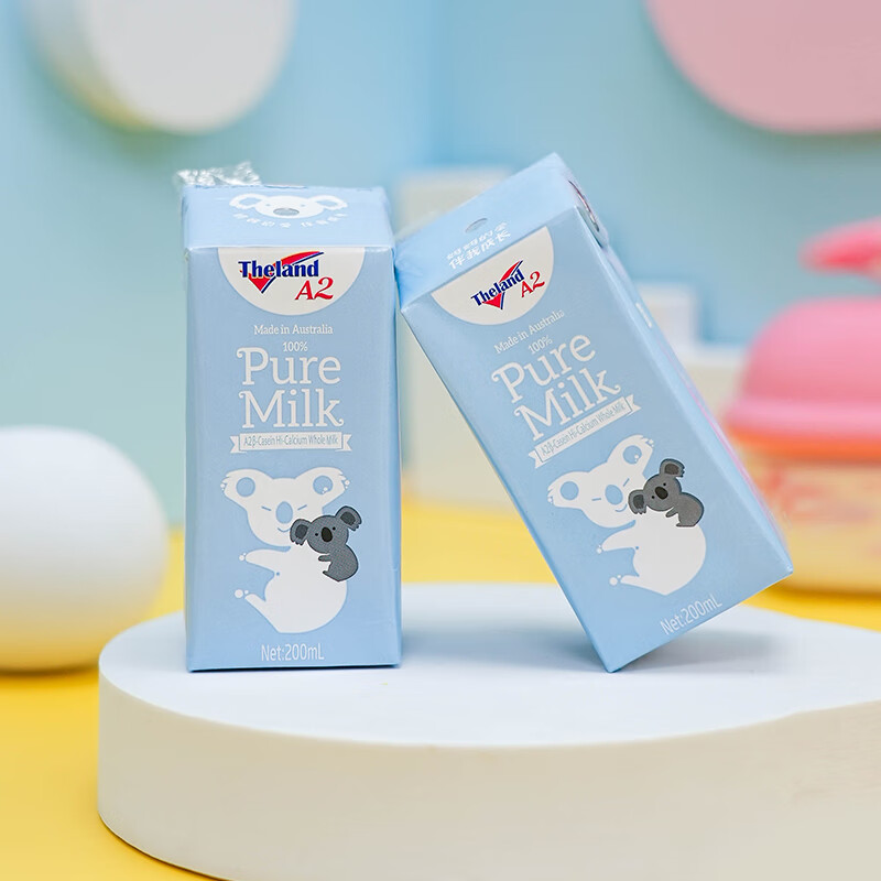 纽仕兰×PLUS A2β-酪蛋白原生高钙100%生牛乳200ml*24盒