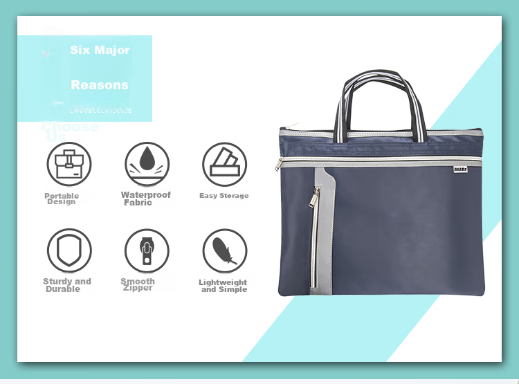 TANGO Office Handbag/conference Bag/business Bag/document Bag/laptop Bag/briefcase, Business Commute with Compartments, Unisex Waterproof, Black LH2105 3