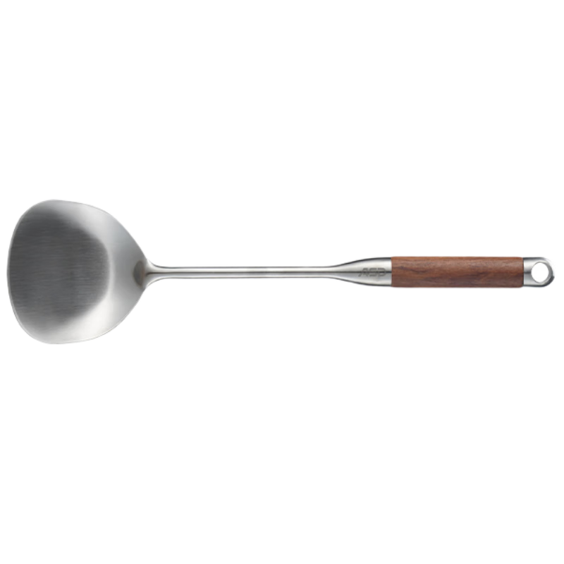 ASD Kitchen Spatula, 316 Stainless Steel, Thickened Cooking Spatula for Home Use, Rosewood Handle, RCS1J1WG