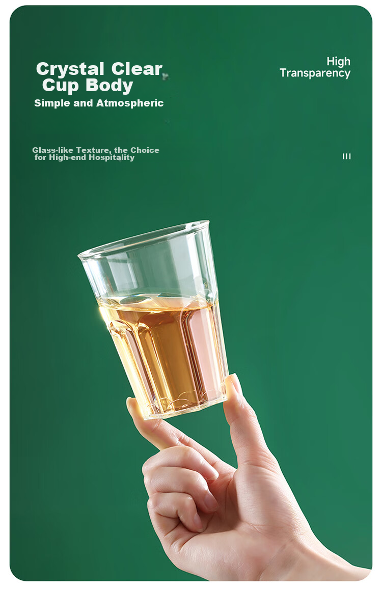 MARYYA Disposable Cups, Aviation Cups, 300ml*50 Pieces, Space Cups, Food-Grade Thickened Plastic Beverage And Tea Cups 9