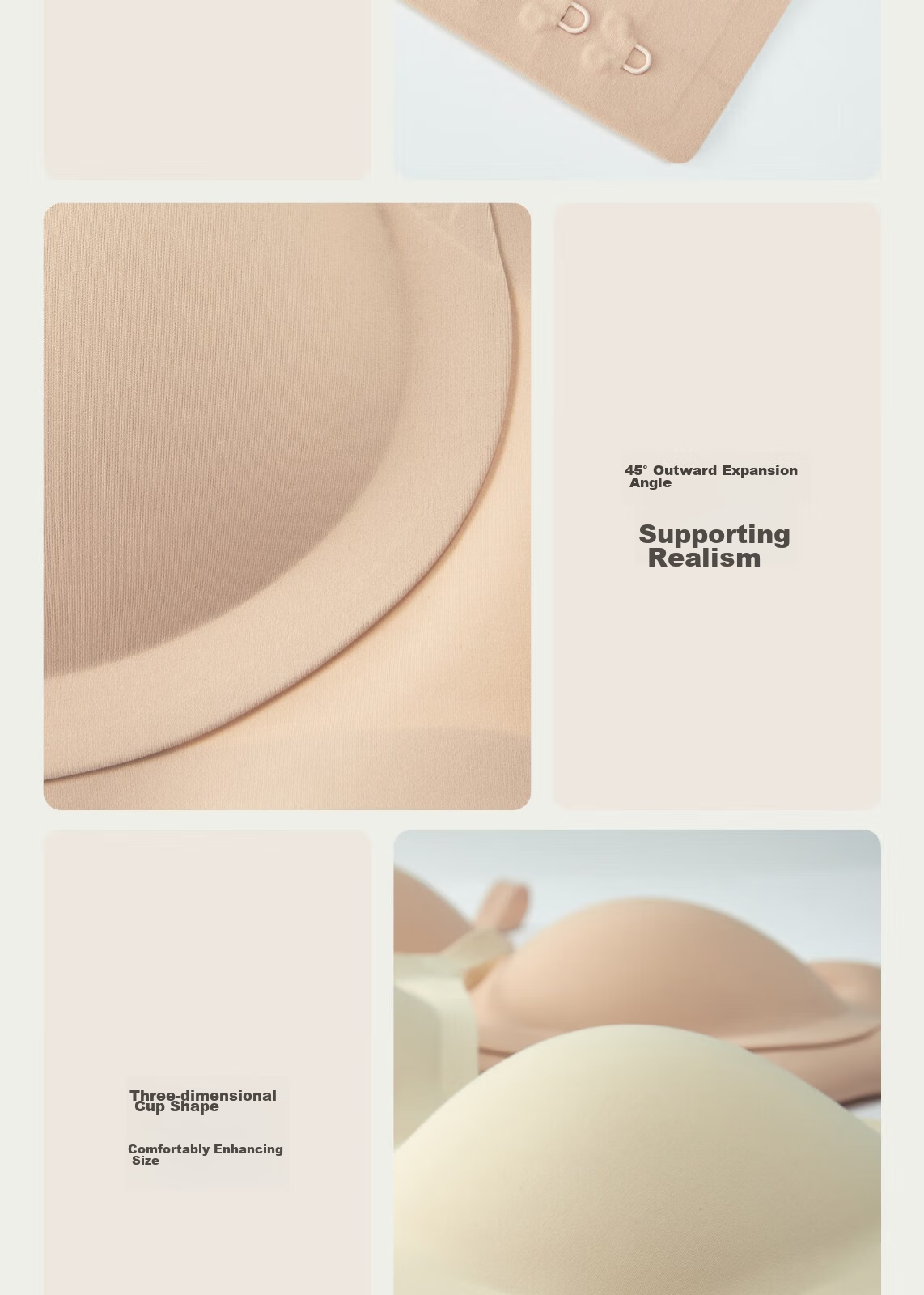 Sujiliangpin Cat Ear Cup Outer Expansion Bra for Women, Flat Chest Special, Small Breast Push-Up, Enhancing, Cartoon Breast Bra, Wireless Brassiere 18