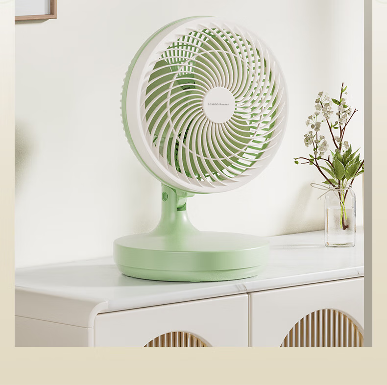 CHIGO Electric Fan/Table Fan/Small Fan/Desktop Fan Home Student Dormitory Office Quiet Energy-Saving Oscillating Small Fan 3
