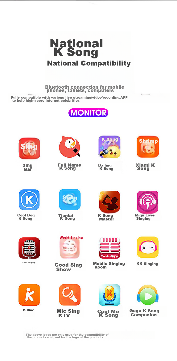 Soaiy Soaiy MC1 Wireless Karaoke Mobile Microphone, Live Streaming Host Singing Tool, All-In Wireless Bluetooth Microphone Speaker for Home And Outdoor KTV, Elegant Black 15