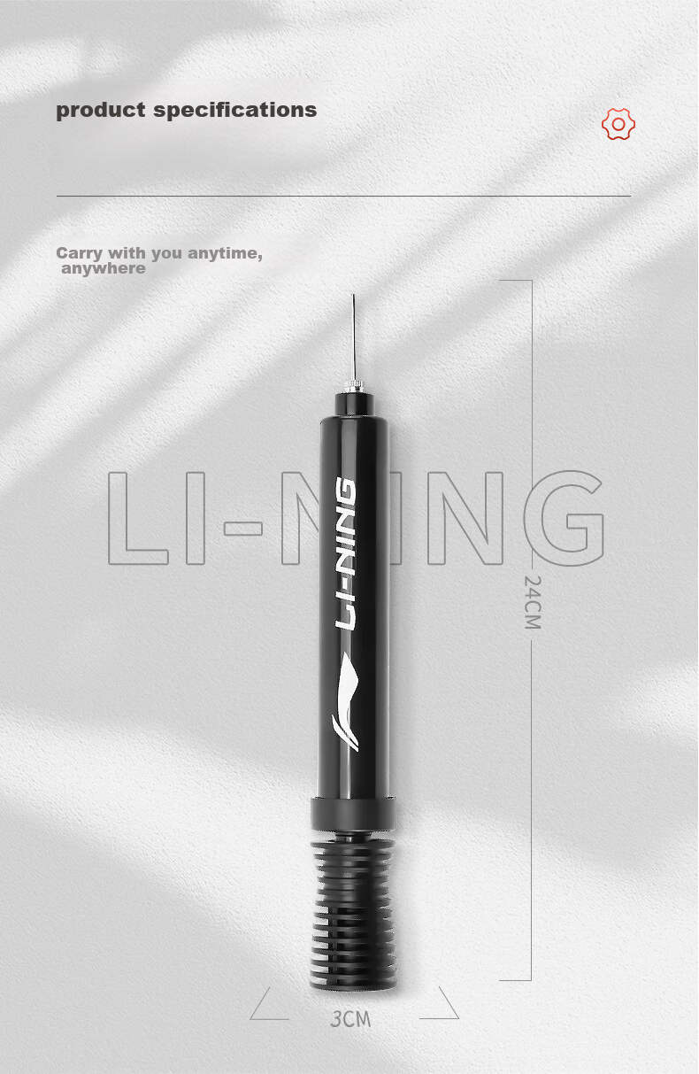 Li-Ning Pump for Basketball, Soccer, Volleyball, Balloons, Portable Ball Needle Mini Inflation Equipment (Including Air Needles) 4