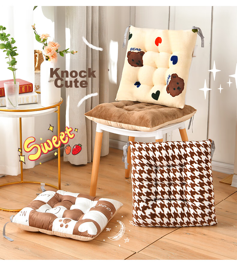 Jingxun Chair Cushion, High School Student Seat Pad, Classroom Stool, Office Chair Cushion, Long-Sitting Aid 4