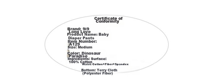 9I9 Children's Disposable Diapers, Washable Cotton, Waterproof High-Waist Pads, Leak-Proof for All Seasons A128L 17