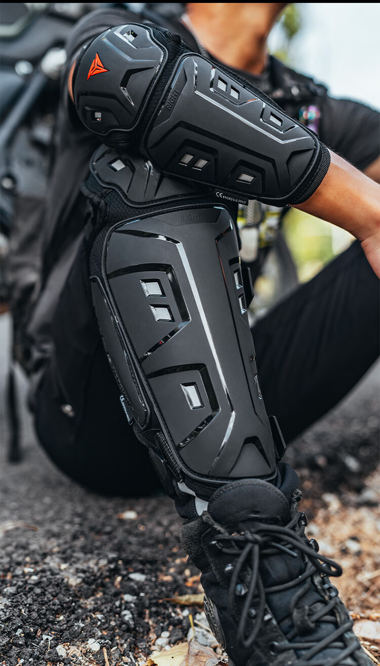 MOTOWOLF Motorcycle Protective Gear, Summer Windproof Knee And Elbow Pads, Anti-Fall Motorcycle Riding Protection, Leg Guards, Windproof Rider Equipment for All Seasons 13