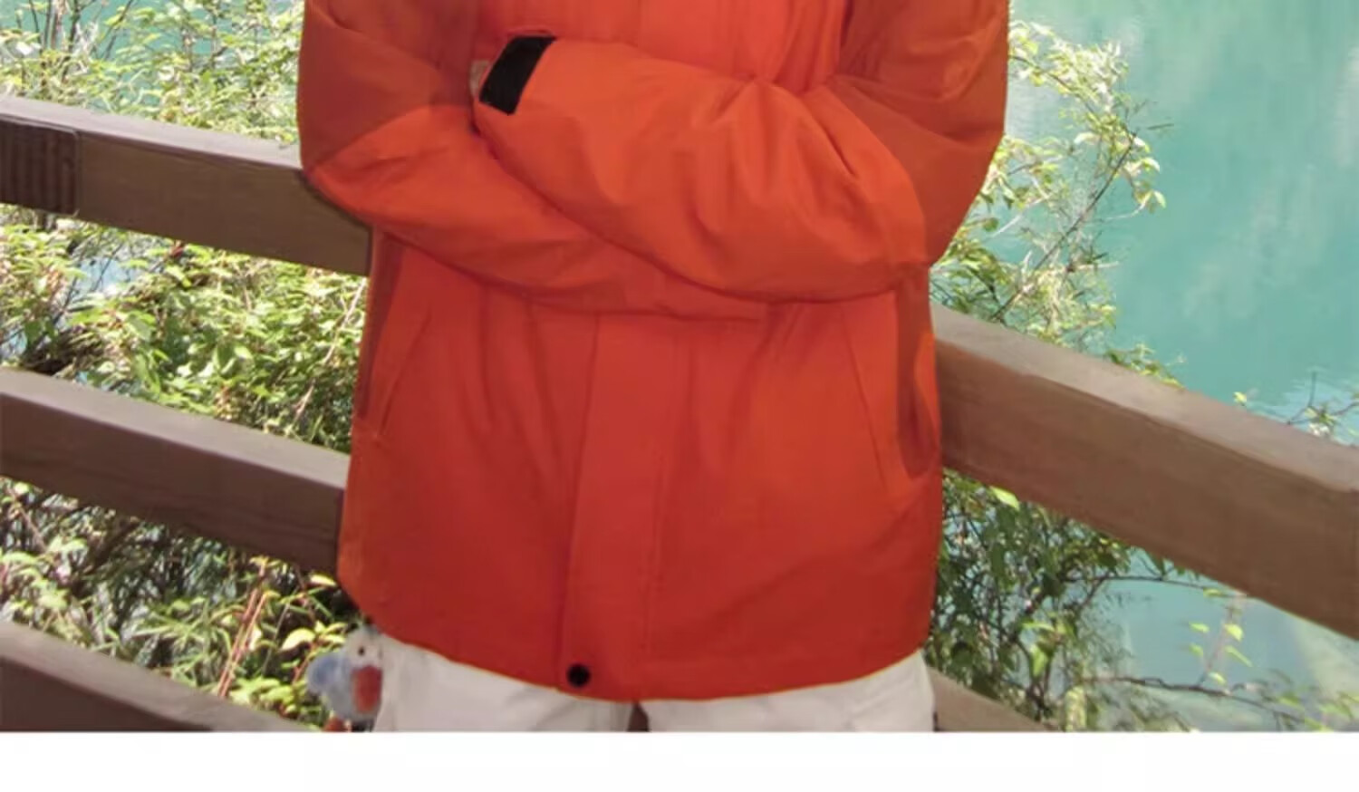 CAMEL Panda Outdoor Three-In Orange Jacket for Men And Women, Windproof Waterproof Triple-Protection Coat Hiking Outfit R611 2