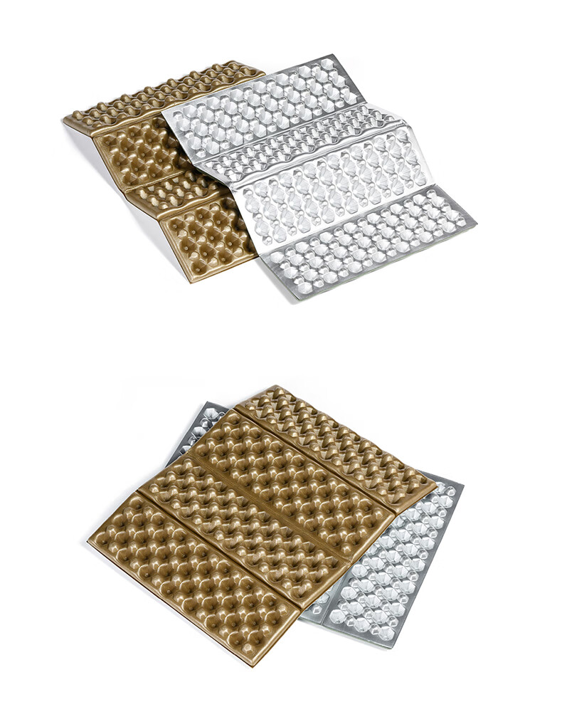 BLACKICE Outdoor Camping Travel Picnic Lightweight Portable Honeycomb Aluminum Foil Seat Cushion, Z6109 Khaki, One Size Fits All Floor Mat 6