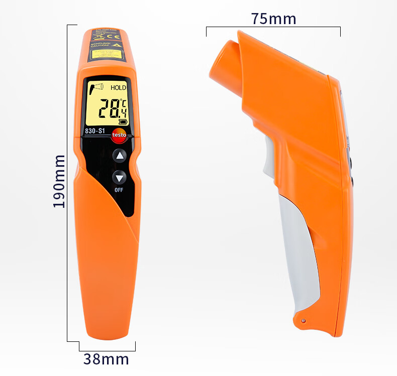Testo Infrared Thermometer TESTO830S1 Industrial Temperature Gun Handheld Electronic Temperature Meter for Object Temperature Measurement 12